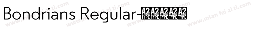 Bondrians Regular字体转换
